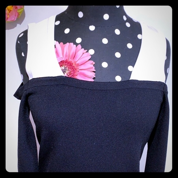 🌸 Calvin klein cold shoulder short sleeve sw… - Picture 1 of 8